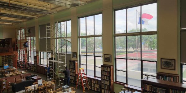 Instalacion de persianas en Biblioteca del Canal de Panamá